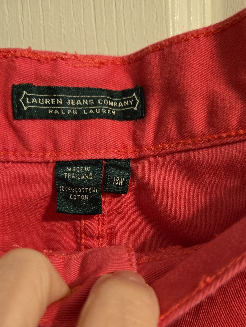 Lauren Jeans Co. By Ralph Lauren Pink Cotton Capris - Picture 2 of 5